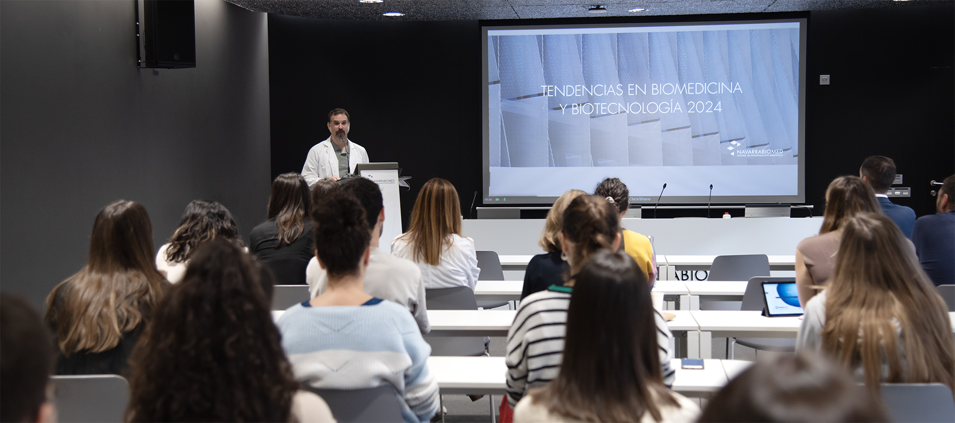 Siete entidades presentan las novedades del sector al equipo de Navarrabiomed en el evento Tendencias 2024