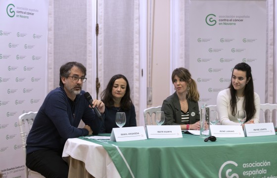 Imanol Arozarena moderó la mesa redonda sobre los proyectos financiados. 