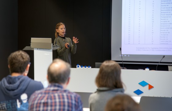 Silvia Marinelli during the seminar.