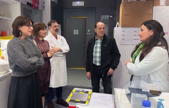 Natalia López Andresek, Kardiologia Translazionaleko Unitateko IPk, 2 motako diabetesa duten pazienteen unitateko ikerketa aurkeztu du.