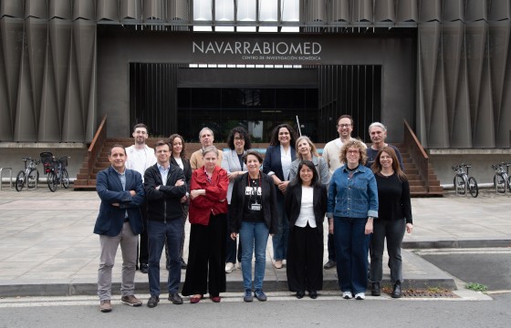 Profesionales asistentes a la reunión técnica celebrada en Navarrabiomed. 